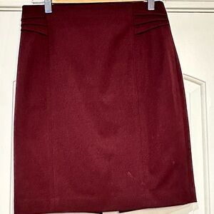 Express Burgundy Women's Skirt